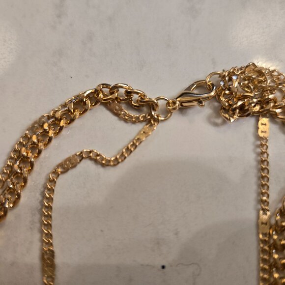 Gold Tone Chain Necklace - Picture 5 of 6